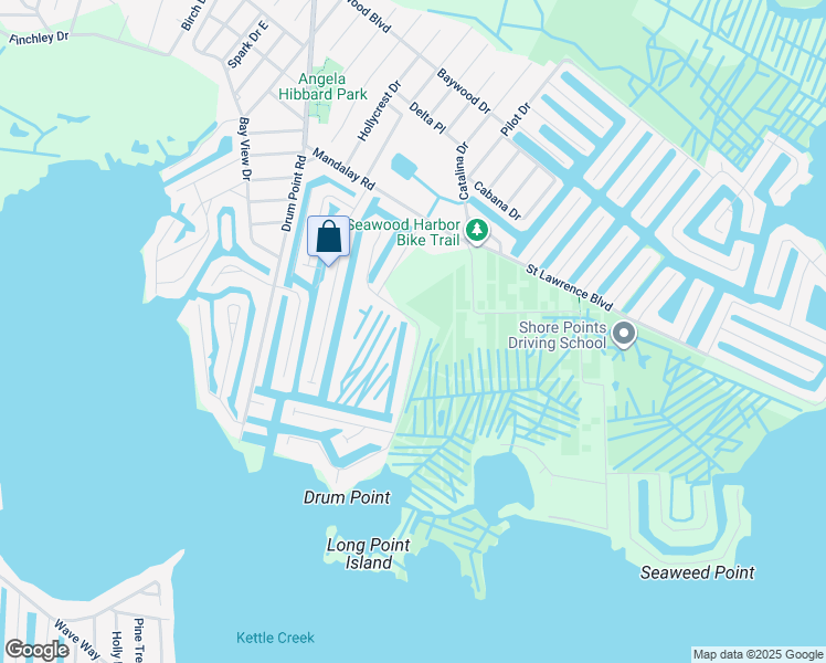 map of restaurants, bars, coffee shops, grocery stores, and more near 54 Cedar Island Dr in Brick