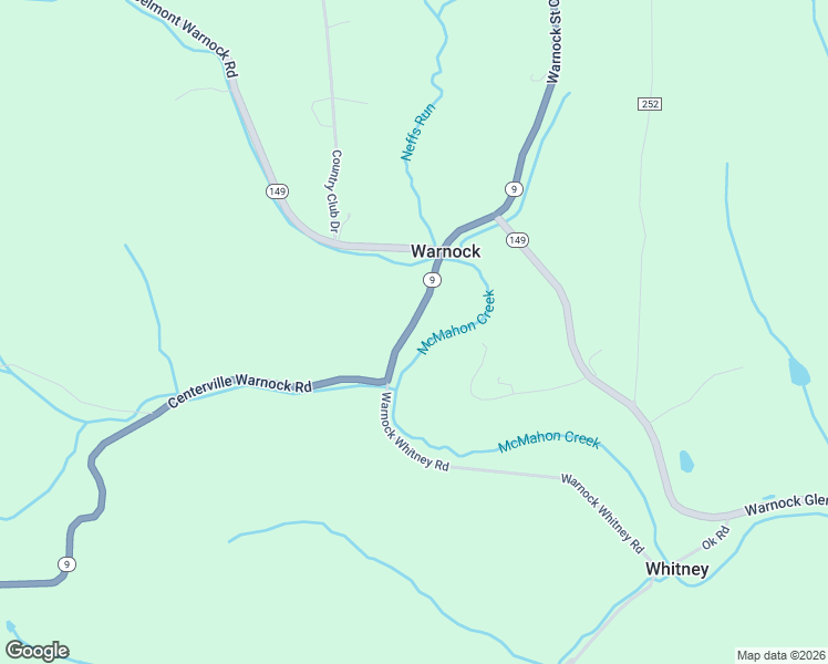 map of restaurants, bars, coffee shops, grocery stores, and more near 64515 Centerville Warnock Road in Warnock