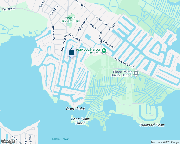 map of restaurants, bars, coffee shops, grocery stores, and more near 54 Cedar Island Dr in Brick