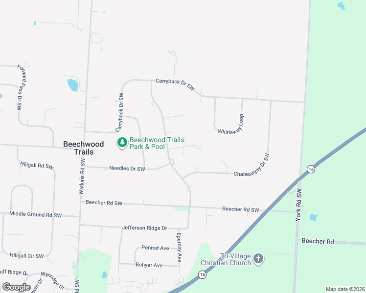map of restaurants, bars, coffee shops, grocery stores, and more near 69 Apollo Court Southwest in Pataskala