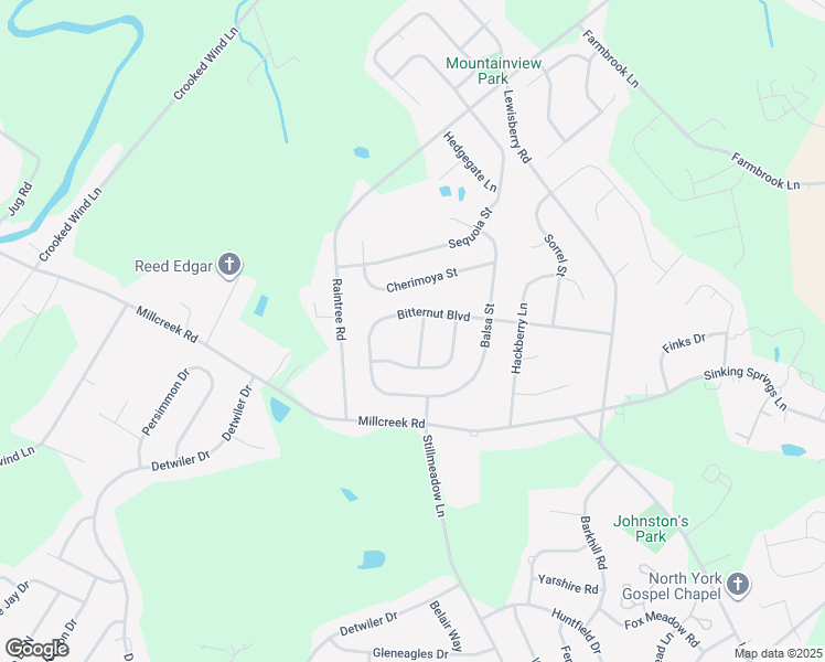 map of restaurants, bars, coffee shops, grocery stores, and more near 3029 Duxburry Drive in York