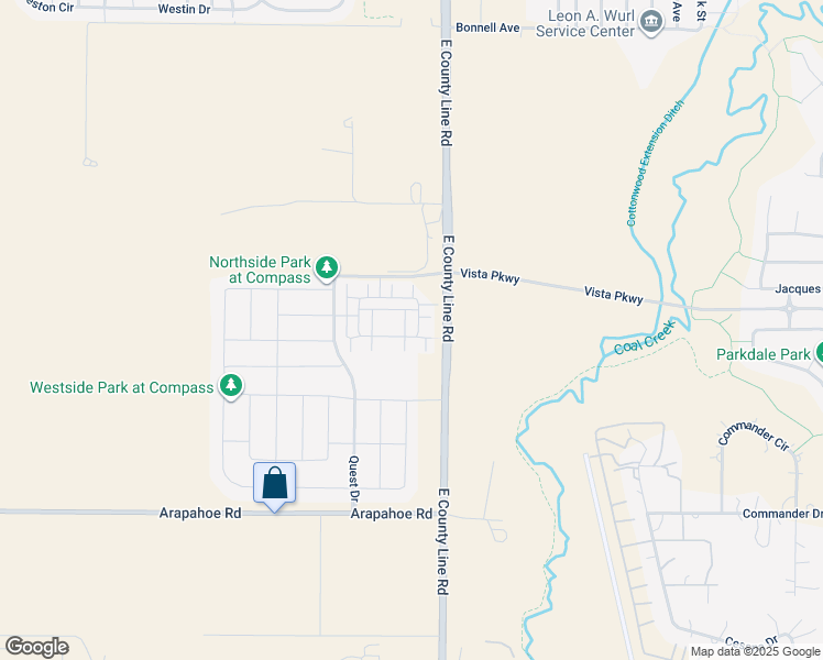 map of restaurants, bars, coffee shops, grocery stores, and more near 1565 Burke Drive in Erie