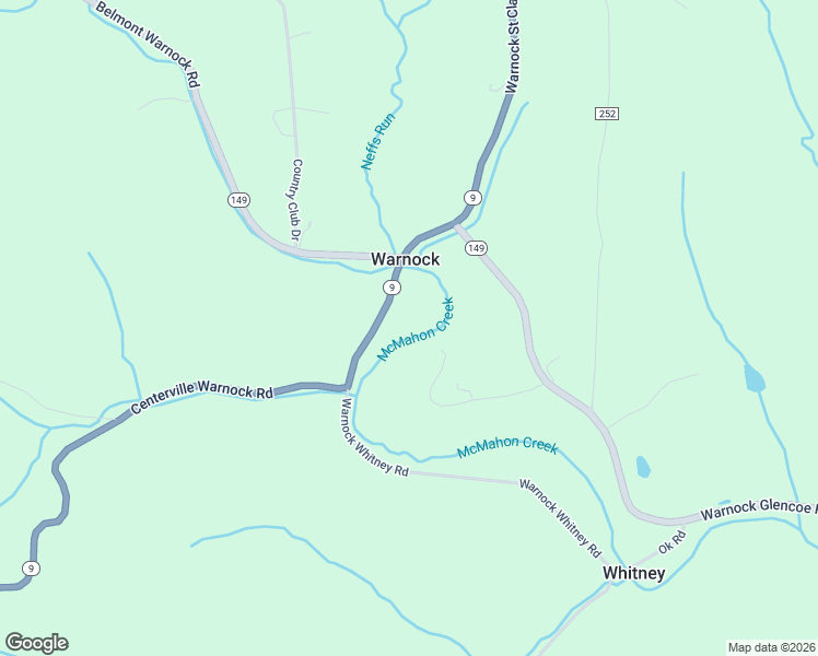 map of restaurants, bars, coffee shops, grocery stores, and more near 64515 Centerville Warnock Road in Warnock
