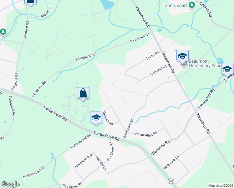 map of restaurants, bars, coffee shops, grocery stores, and more near 837 Nathan Hale Road in Berwyn