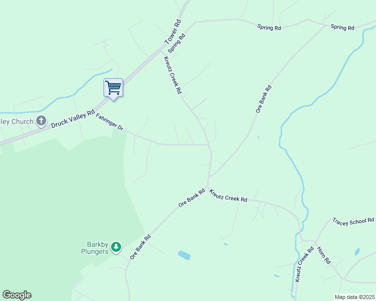 map of restaurants, bars, coffee shops, grocery stores, and more near 4800 Fahringer Drive in York