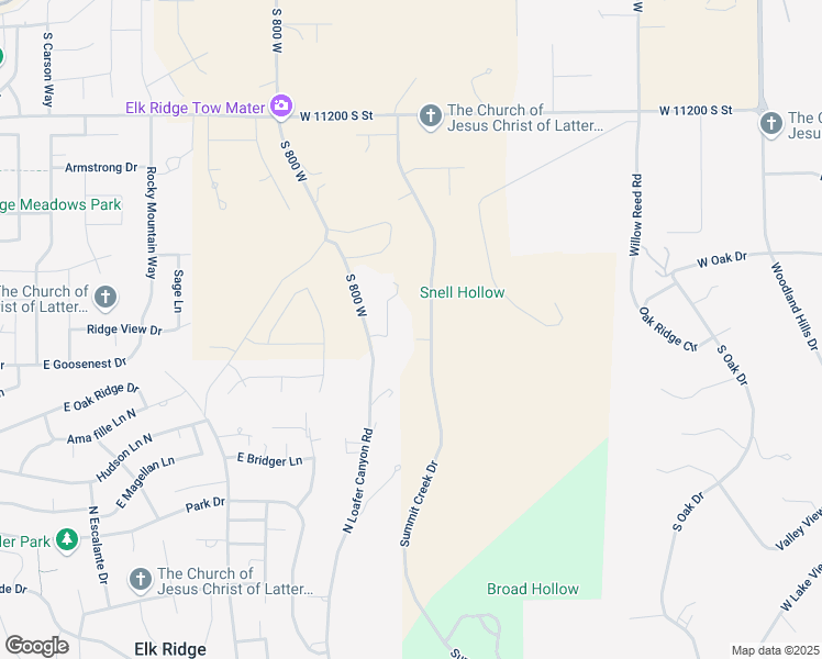 map of restaurants, bars, coffee shops, grocery stores, and more near 578 South Jasons Cove in Woodland Hills
