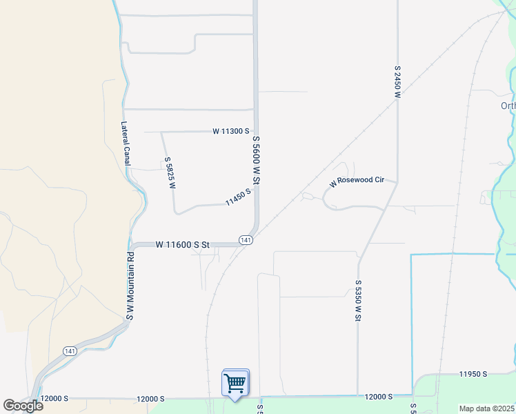 map of restaurants, bars, coffee shops, grocery stores, and more near 5626 11450 South in Payson