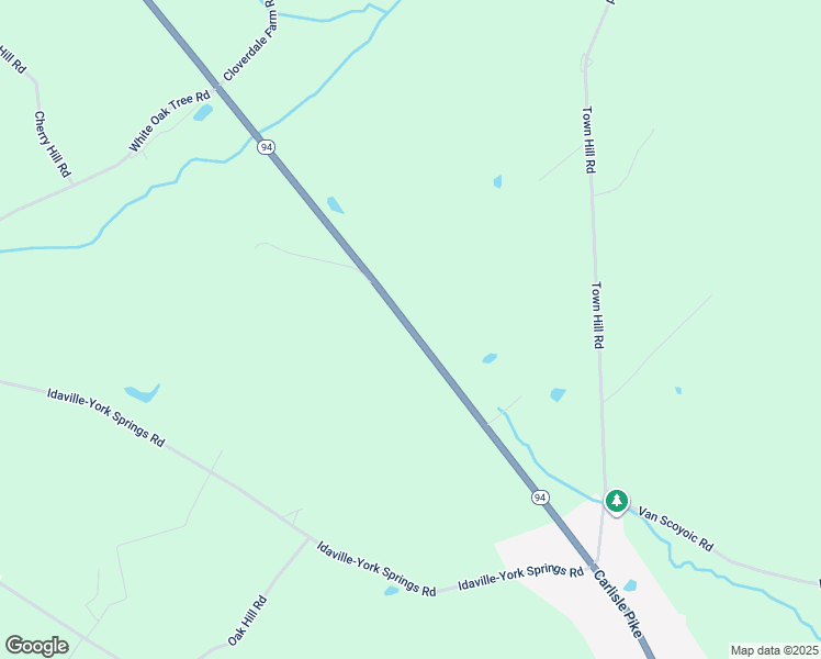 map of restaurants, bars, coffee shops, grocery stores, and more near 9412 Carlisle Pike in York Springs