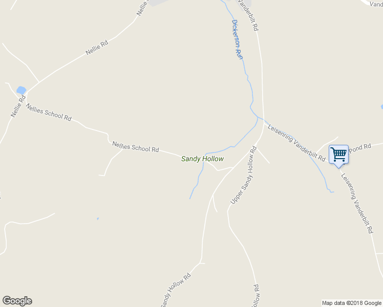 map of restaurants, bars, coffee shops, grocery stores, and more near 221 Nellies School Road in Vanderbilt