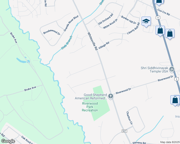 map of restaurants, bars, coffee shops, grocery stores, and more near 216 Medjay Lane in Toms River