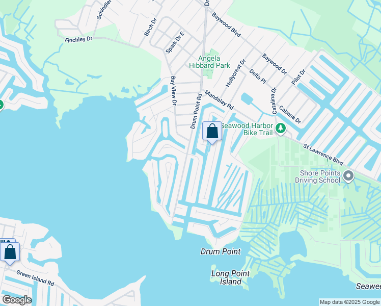 map of restaurants, bars, coffee shops, grocery stores, and more near 660 Drum Point Road in Brick