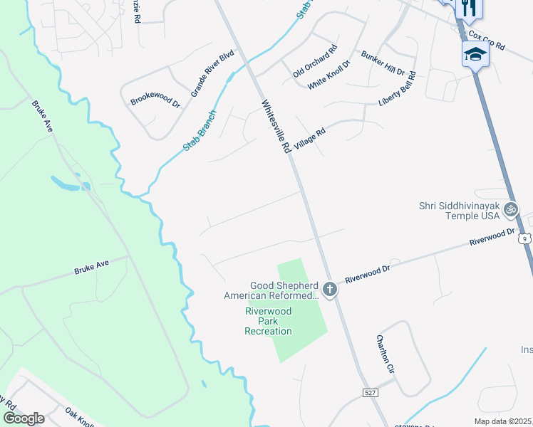map of restaurants, bars, coffee shops, grocery stores, and more near 216 Medjay Lane in Toms River