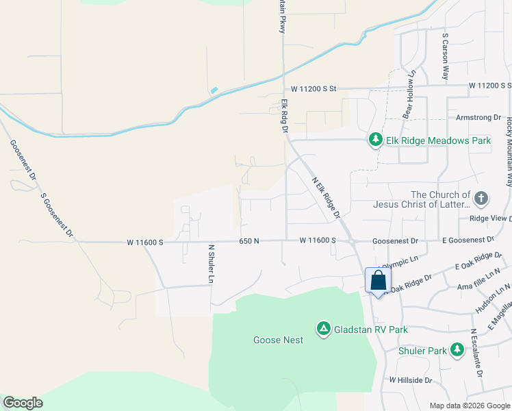 map of restaurants, bars, coffee shops, grocery stores, and more near 11540 South 1600 West Street in Payson