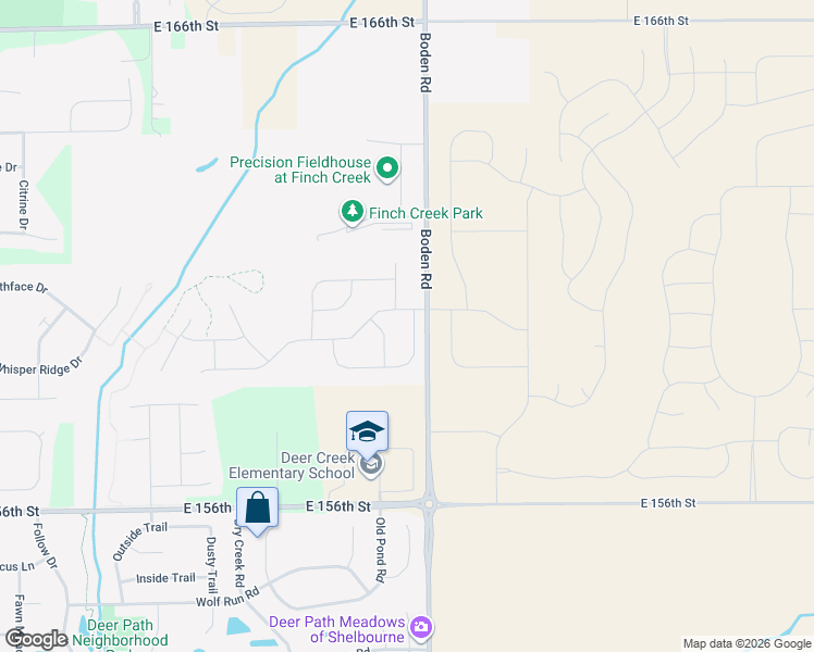 map of restaurants, bars, coffee shops, grocery stores, and more near 12766 Sunrise Drive in Noblesville