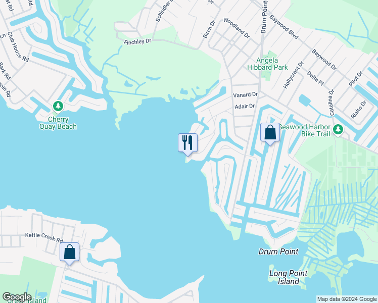 map of restaurants, bars, coffee shops, grocery stores, and more near 159 Vanard Drive in Brick Township