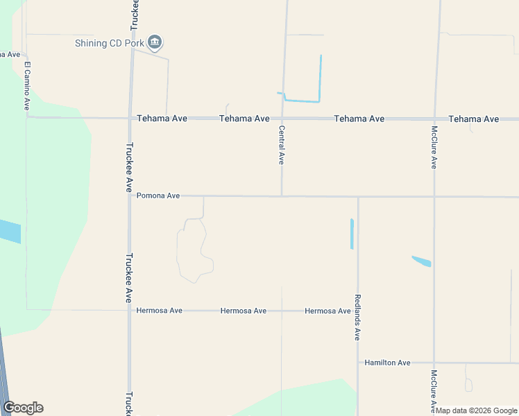 map of restaurants, bars, coffee shops, grocery stores, and more near 22661 Pomona Avenue in Tehama