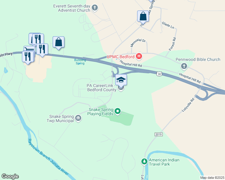 map of restaurants, bars, coffee shops, grocery stores, and more near 195 Pennknoll Road in Everett