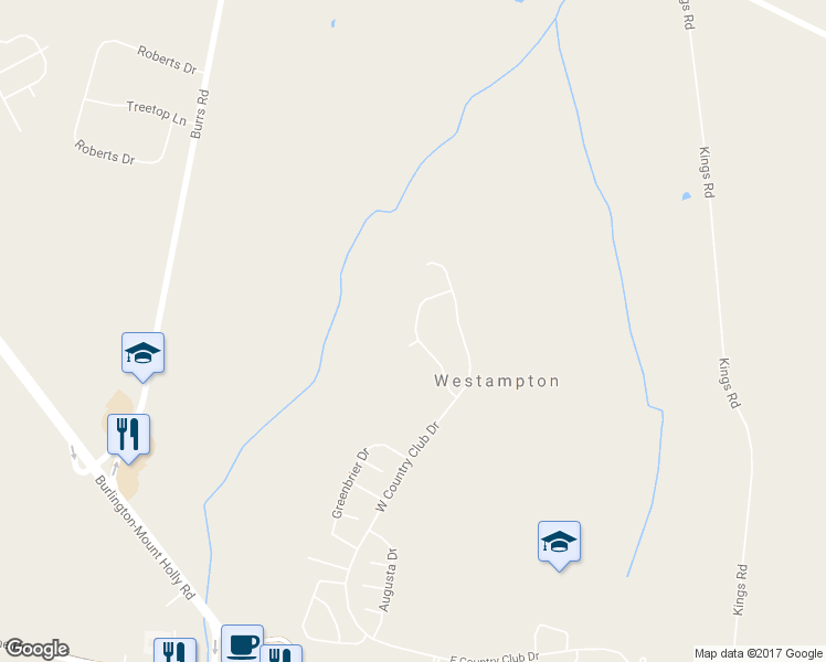 map of restaurants, bars, coffee shops, grocery stores, and more near 29 Sawgrass Drive in Westampton