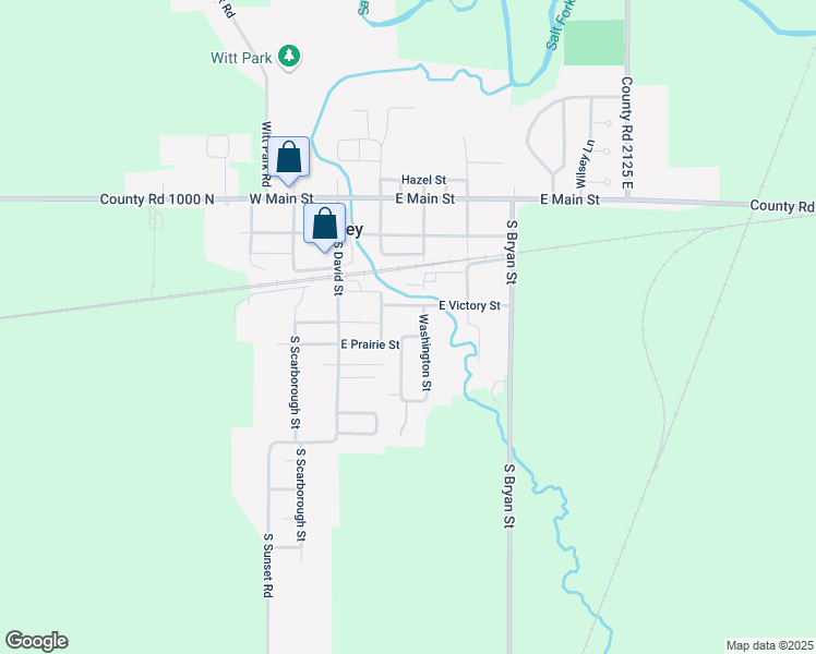 map of restaurants, bars, coffee shops, grocery stores, and more near 204 East Prairie Street in Sidney