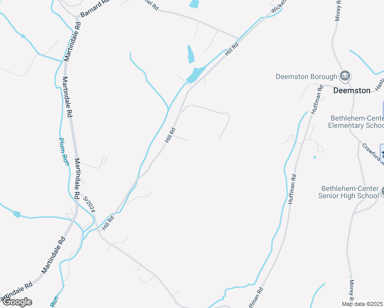 map of restaurants, bars, coffee shops, grocery stores, and more near 48 Hill Road in Fredericktown