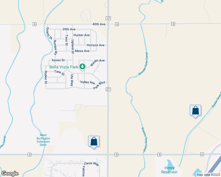 map of restaurants, bars, coffee shops, grocery stores, and more near 1504 County Road 37 in Brighton
