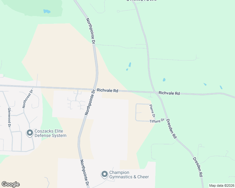 map of restaurants, bars, coffee shops, grocery stores, and more near 1301-1599 County Highway 3 in Zanesville