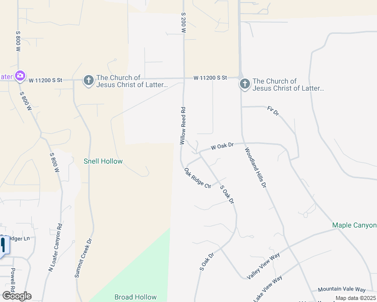 map of restaurants, bars, coffee shops, grocery stores, and more near 195 South Oak Drive in Woodland Hills