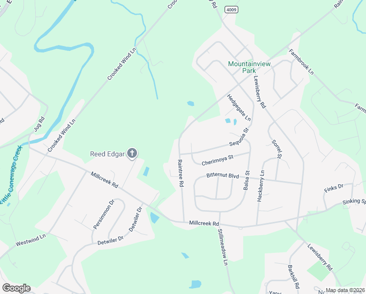 map of restaurants, bars, coffee shops, grocery stores, and more near 1195 Cherimoya Street in York