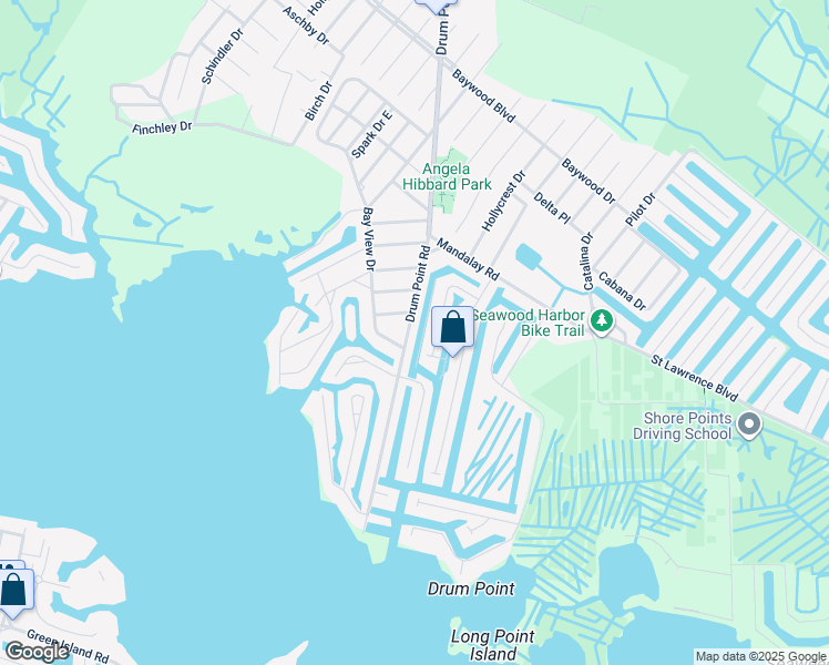 map of restaurants, bars, coffee shops, grocery stores, and more near 660 Drum Point Road in Brick