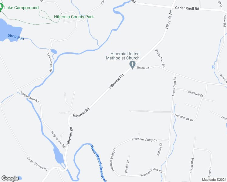 map of restaurants, bars, coffee shops, grocery stores, and more near 192 Hibernia Road in Coatesville