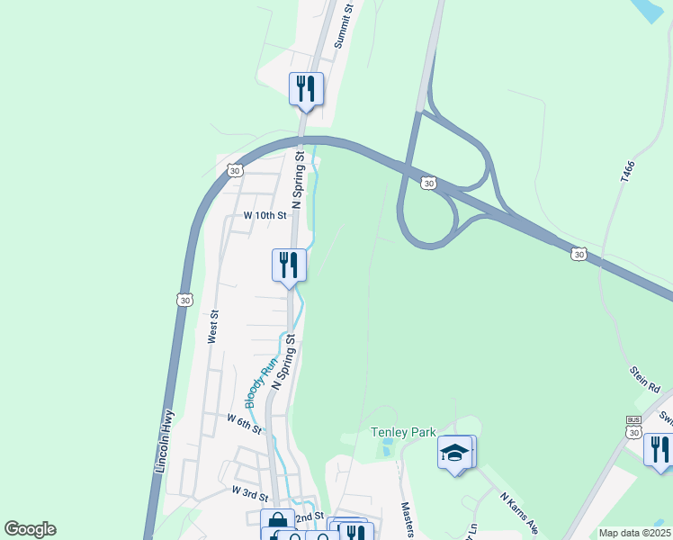 map of restaurants, bars, coffee shops, grocery stores, and more near 106 Tecumseh Street in Everett