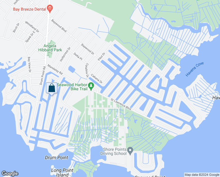 map of restaurants, bars, coffee shops, grocery stores, and more near 22 Commodore Drive in Brick