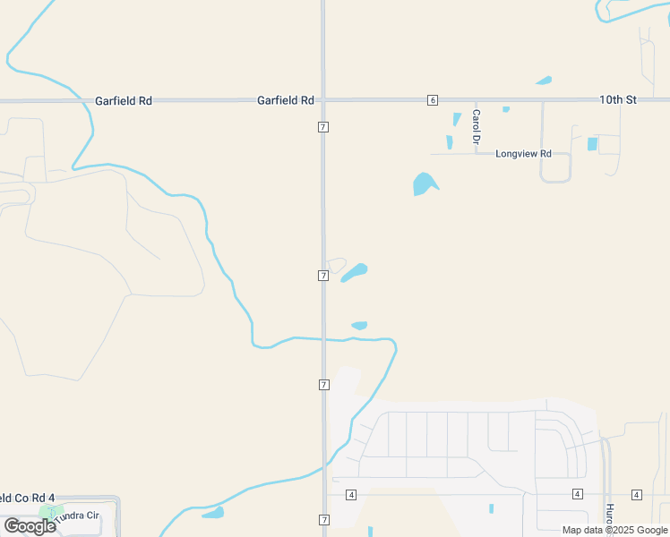 map of restaurants, bars, coffee shops, grocery stores, and more near 1574 County Road 7 in Erie