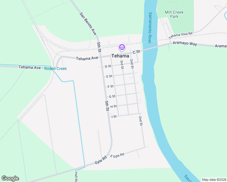 map of restaurants, bars, coffee shops, grocery stores, and more near 550 4th Street in Tehama