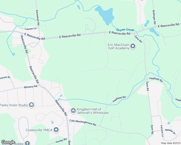 map of restaurants, bars, coffee shops, grocery stores, and more near 461 Norland Drive in Downingtown