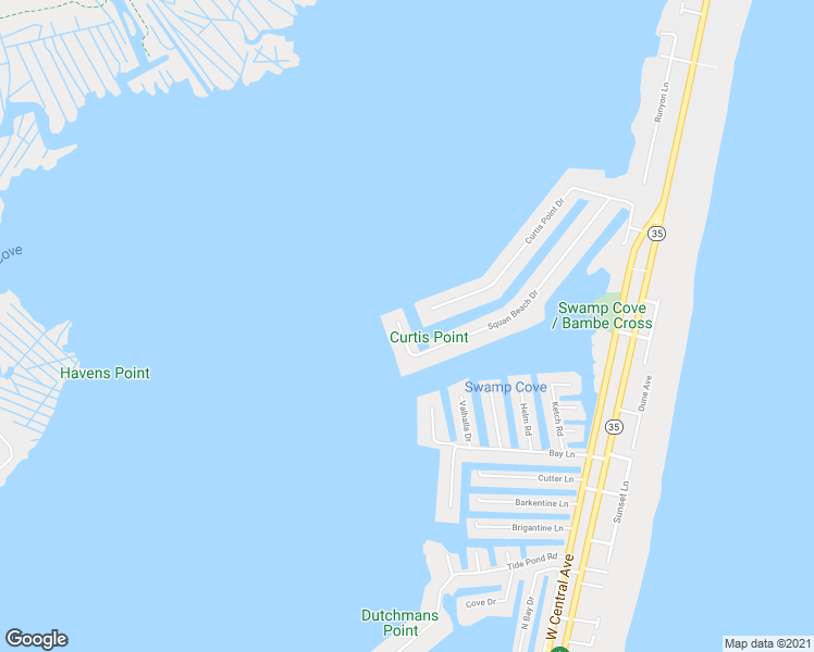 map of restaurants, bars, coffee shops, grocery stores, and more near 221 Squan Beach Drive in Mantoloking