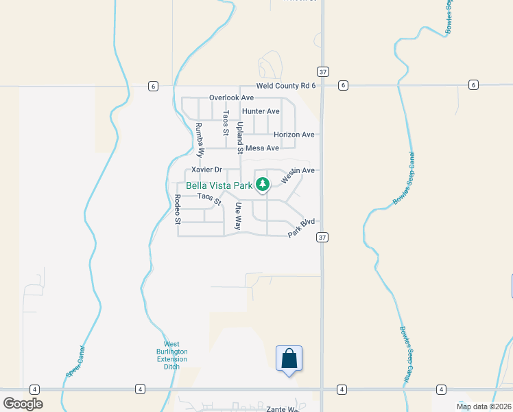map of restaurants, bars, coffee shops, grocery stores, and more near 1766 Wildwood Street in Lochbuie