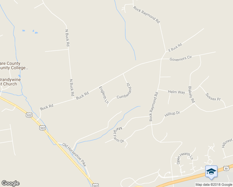 map of restaurants, bars, coffee shops, grocery stores, and more near 27 Cumberland Drive in Downingtown