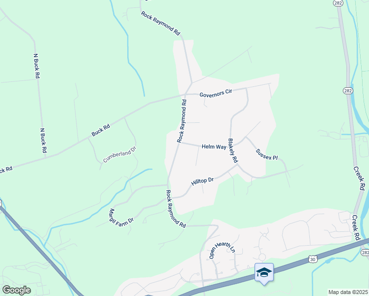 map of restaurants, bars, coffee shops, grocery stores, and more near 102 Helm Way in Downingtown