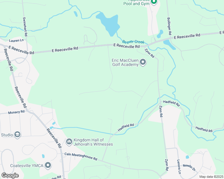 map of restaurants, bars, coffee shops, grocery stores, and more near 111 Trego Lane in Downingtown