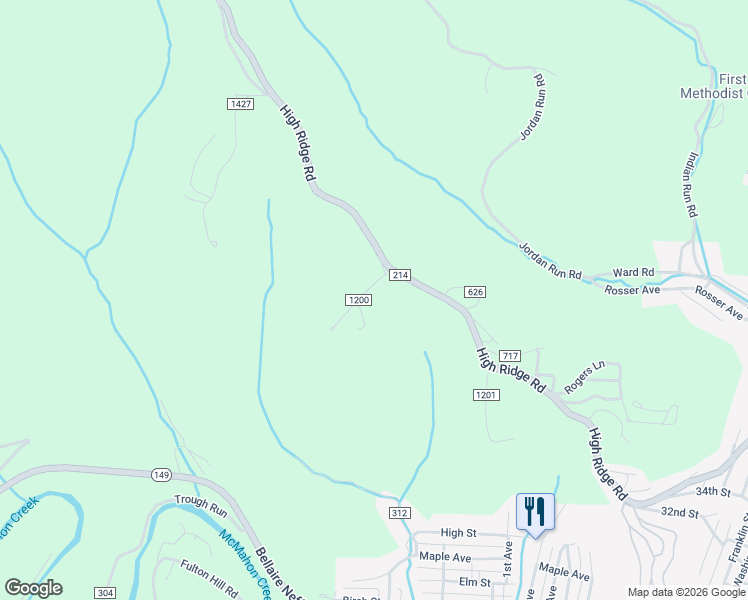 map of restaurants, bars, coffee shops, grocery stores, and more near 56598 Overlook Court in Bellaire