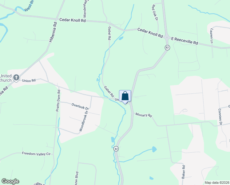 map of restaurants, bars, coffee shops, grocery stores, and more near 104 Gabel Road in Coatesville