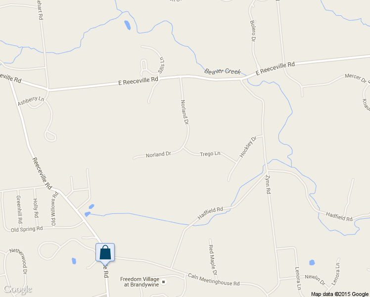 map of restaurants, bars, coffee shops, grocery stores, and more near 105 Trego Lane in Downingtown