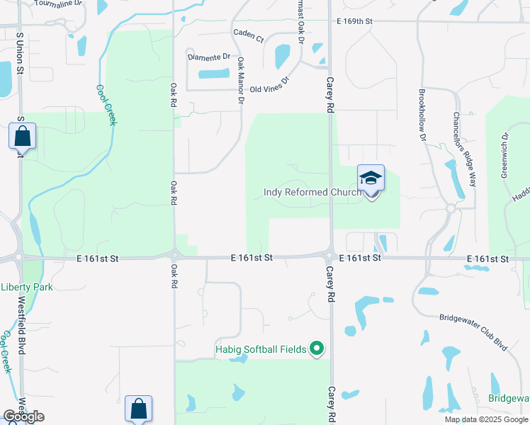 map of restaurants, bars, coffee shops, grocery stores, and more near 3069 Belterra Place in Westfield