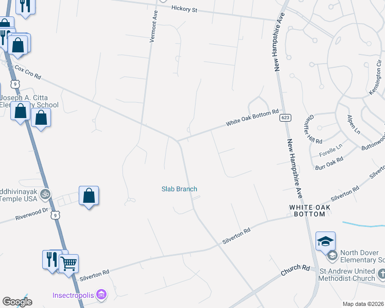 map of restaurants, bars, coffee shops, grocery stores, and more near 1889 Old Freehold Road in Toms River