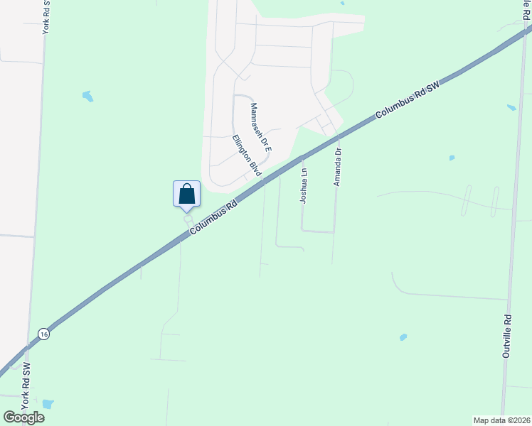map of restaurants, bars, coffee shops, grocery stores, and more near 53 Ashcraft Drive in Granville