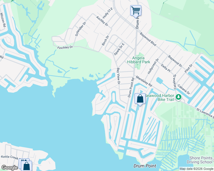 map of restaurants, bars, coffee shops, grocery stores, and more near 57 Vanard Drive in Brick Township