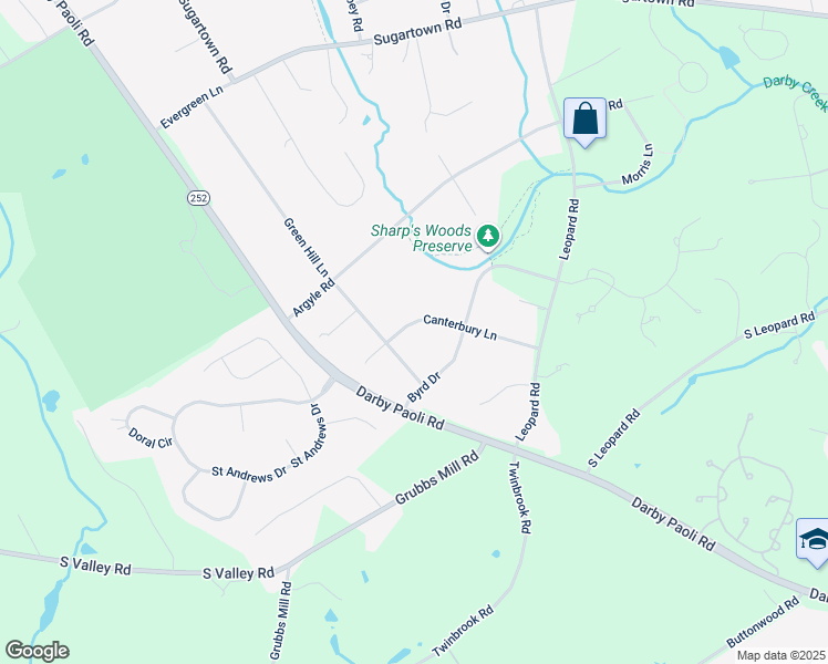 map of restaurants, bars, coffee shops, grocery stores, and more near 1506 Canterbury Lane in Berwyn