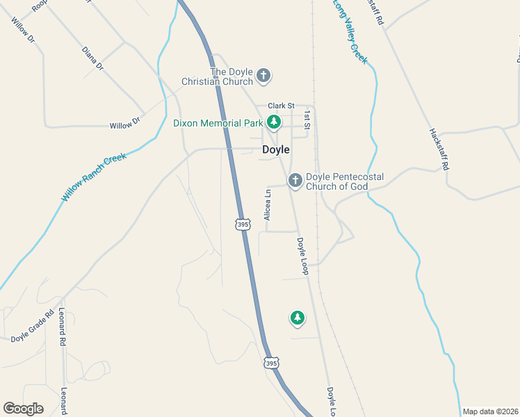 map of restaurants, bars, coffee shops, grocery stores, and more near 434-425 Alicea Lane in Doyle
