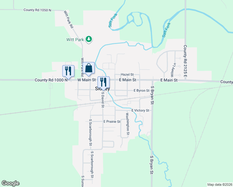 map of restaurants, bars, coffee shops, grocery stores, and more near 201 Byron Street in Sidney